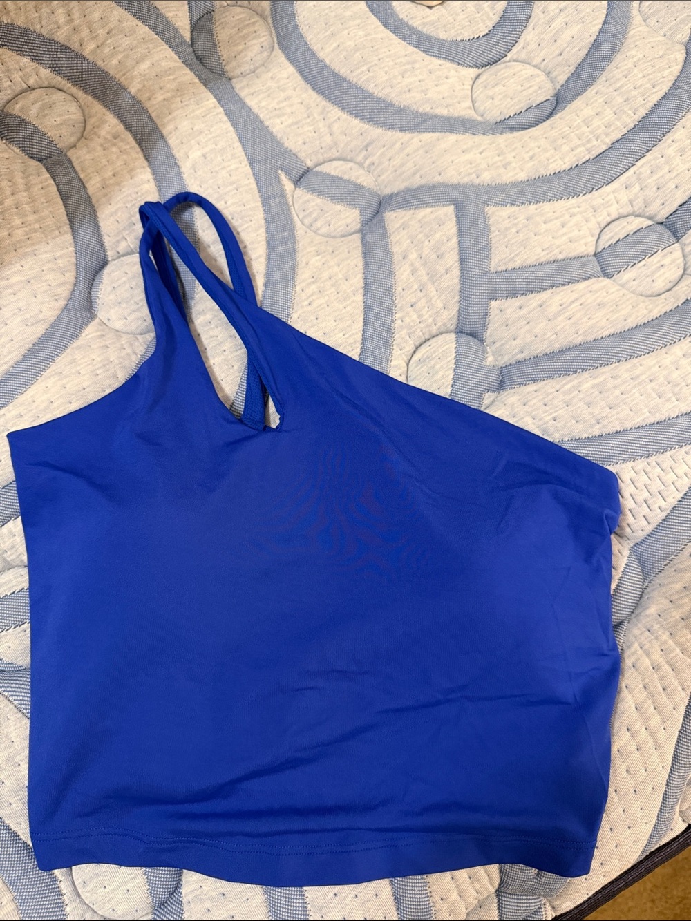 all in motion Royal Blue One-Shoulder Camisole - worn once